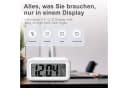 OZAVO Digitaler Wecker GLNZ17 Weiß mit Temperaturanzeige und Schlaffunktion Bild 3