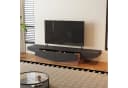 FUFU&GAGA Lowboard TV-Lowboard Weiß-Schwarz Industriestil MDF Bild 3