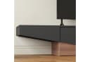 FUFU&GAGA Lowboard TV-Lowboard Weiß-Schwarz Industriestil MDF Bild 5