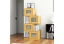 FUFU&GAGA Sideboard mit 4 Türen Holzfarbe Rattan Bild 3