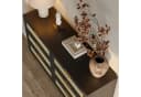 FUFU&GAGA Kommode 6 Schubladen Schwarz Rattan Gold Bild 3