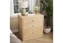 FUFU&GAGA Nachttisch mit 3 Schubladen und Geheimfach Beige MDF Bild 5