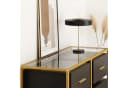 FUFU&GAGA Glas-Sideboard Schwarz-Gold Kommode MDF & Glas Bild 5