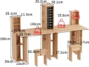 FUFU&GAGA Klapptisch Doppel-Falttisch mit Stauraum Beige Bild 3