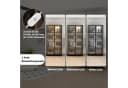 FUFU&GAGA Glasvitrine mit LED-Beleuchtung und Push-to-Open Türen Bild 4