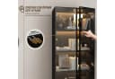 FUFU&GAGA Glasvitrine mit LED-Beleuchtung und Push-to-Open Türen Bild 5