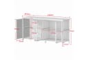 FUFU&GAGA Glas-Sideboard mit Beleuchtung 3 Farben Bild 4