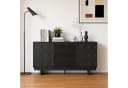 FUFU&GAGA Sideboard Modernes Sideboard, Kommode, schwarz matt, MDF Bild 2