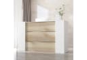HOMSEE Empfangstheke Holz-Weiß Modern MDF Stauraum Bild 2