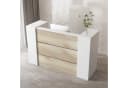 HOMSEE Empfangstheke Holz-Weiß Modern MDF Stauraum Bild 5