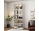 FUFU&GAGA Glasvitrine Weiß mit LED-Beleuchtung Bild 1