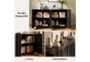 FUFU&GAGA Sideboard 150 cm Schwarz Modern Bild 4