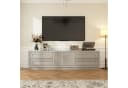 FUFU&GAGA Lowboard TV Schrank Grau Braun MDF Bild 2