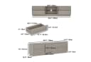 FUFU&GAGA Lowboard TV Schrank Grau Braun MDF Bild 4