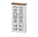 HOMSEE Bücherregal Rokoko-Design Weiß 5 Böden 2 Schubladen Bild 3