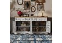 HOMSEE Sideboard Kommode Rokoko Weiß mit Schubladen & Türen Bild 5