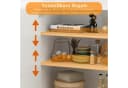 FUFU&GAGA Sideboard Weiß PET Hochglanz LED Kommode grifflos Bild 5