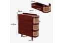 FUFU&GAGA Nachttisch schmal 26cm Rattan Bild 4