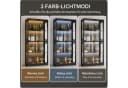 FUFU&GAGA Glasvitrine 165cm mit 3-Farben LED Beleuchtung Schwarz Bild 3
