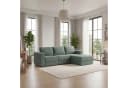 FUFU&GAGA Ecksofa L-Form Cloud Chenille Blaugrün Modular Bild 1