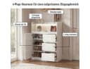 FUFU&GAGA Kommode Hochglanz Highboard mit LED-Beleuchtung Bild 4