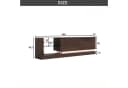 FUFU&GAGA Lowboard 160 cm mit LED-Beleuchtung und Glasböden Walnussfarbe Bild 4