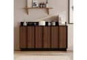 FUFU&GAGA Sideboard 150cm Braun Schwarz mit Stromschienen-System Bild 2