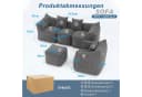 FUFU&GAGA Ecksofa Modulares Sofa Set 5-Sitzer Cloud Sofa Cord Grau Bild 5