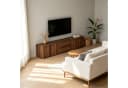 FUFU&GAGA Lowboard TV-Schrank 200cm Walnuss-Optik mit Push-to-Open Bild 5