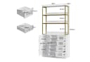 FUFU&GAGA Schminkschrank mit LED & 10 Schubladen Bild 4