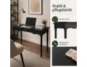 FUFU&GAGA Schreibtisch Homeoffice LED Lift-Top Ausziehbar Weiß Bild 5