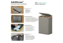 AdelDream Wäschekorb mit Deckel Grau 140L/160L mit 3 Wäschesäcken Bild 4