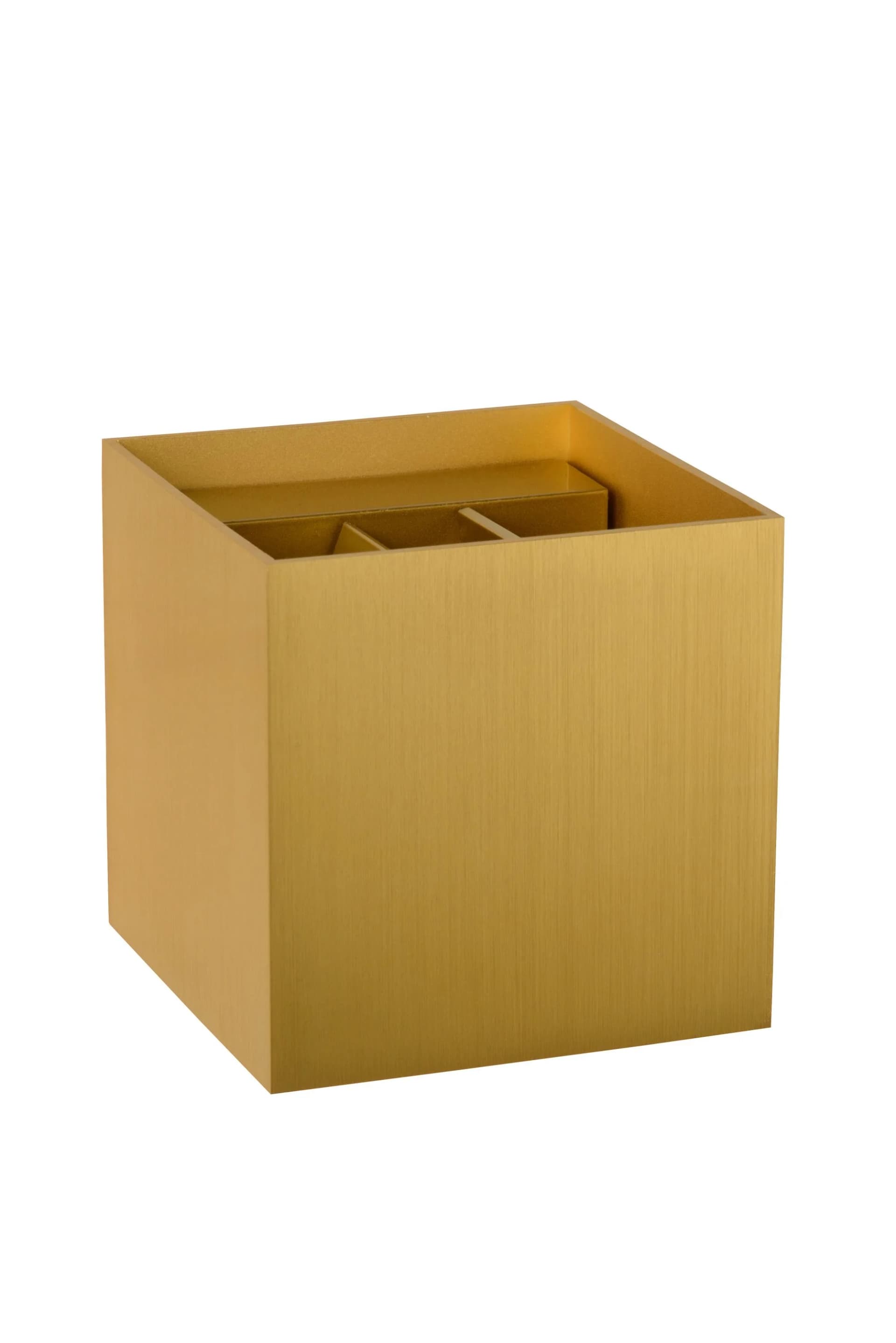 Moderne Wandleuchte aus Aluminium in Gold und Messing