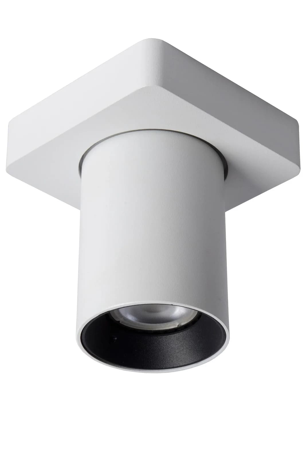 LUCiDE Deckenleuchte NIGEL Aluminium Schwarz/Weiss Dimmbar