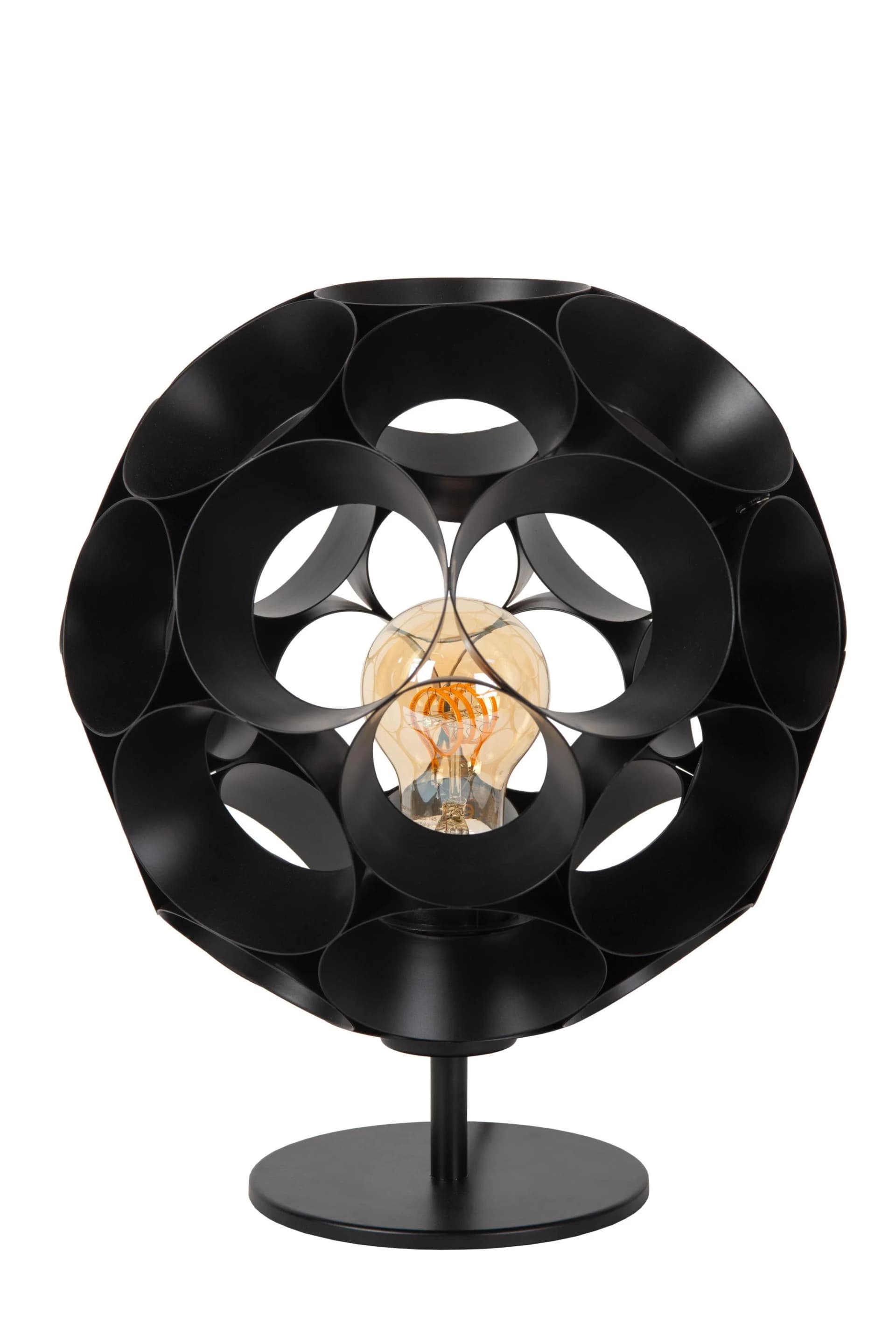 Tischleuchte im Retro-Design, modern, schwarz