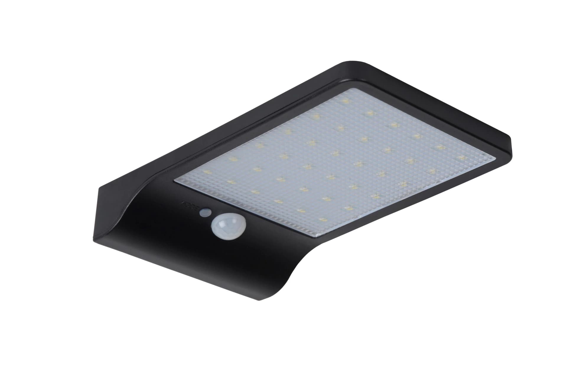 LED-Solar-Außenwandleuchte Basic mit Sensor Schwarz PVC