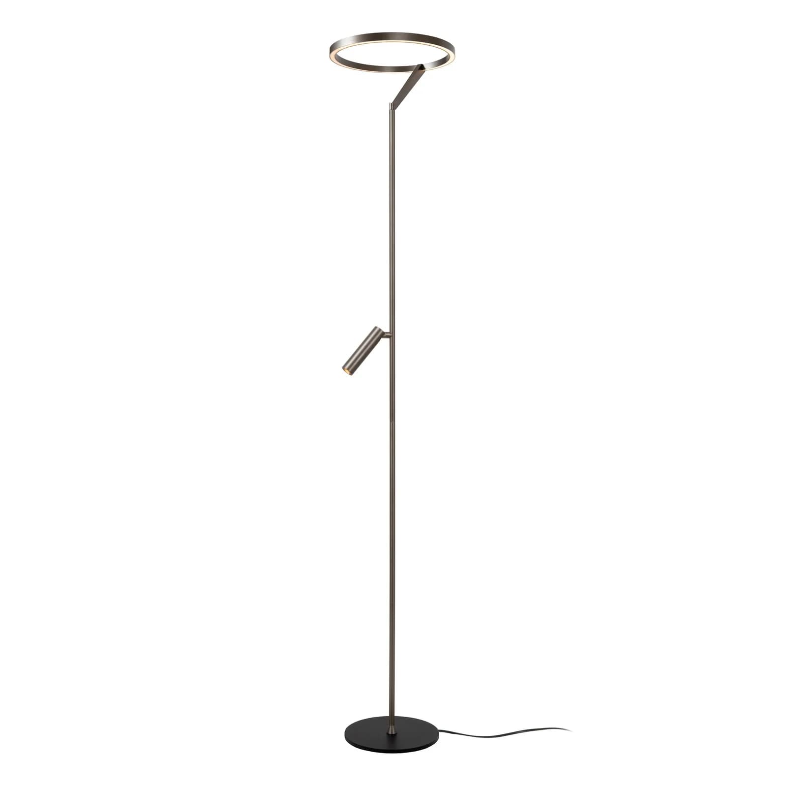 LUCiDE Stehleuchte APPLAUSE Grau Aluminium Dimmbar