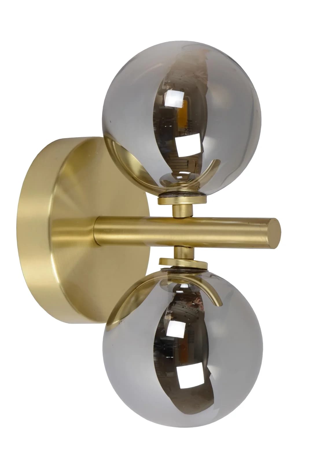 LUCiDE Wandleuchte TYCHO Stahl Glas Mattes Gold Grau