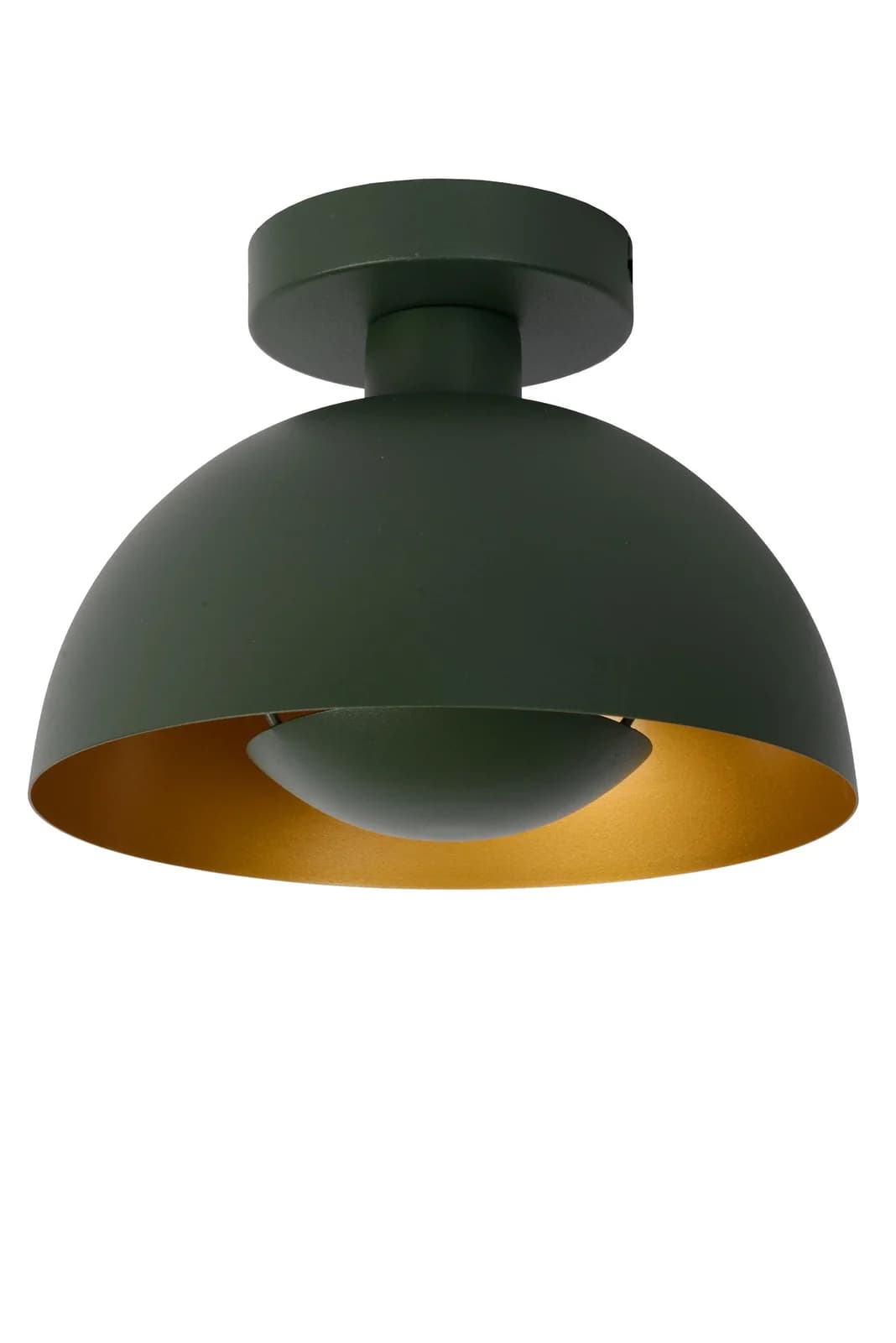 Deckenleuchte Siemon aus Stahl, Ø 25 cm, grün