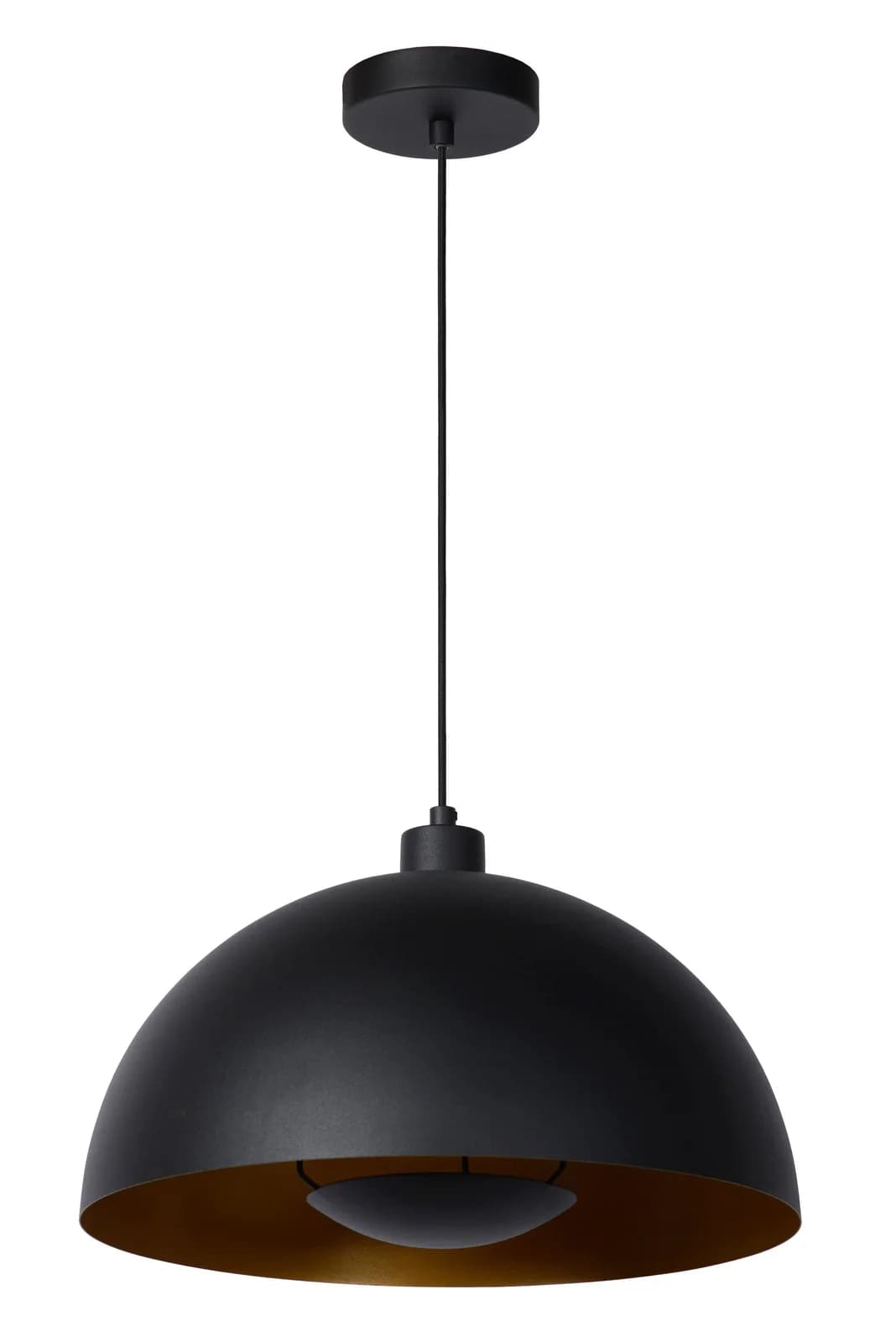 Pendelleuchte Siemon aus Stahl, Ø 40 cm, Schwarz