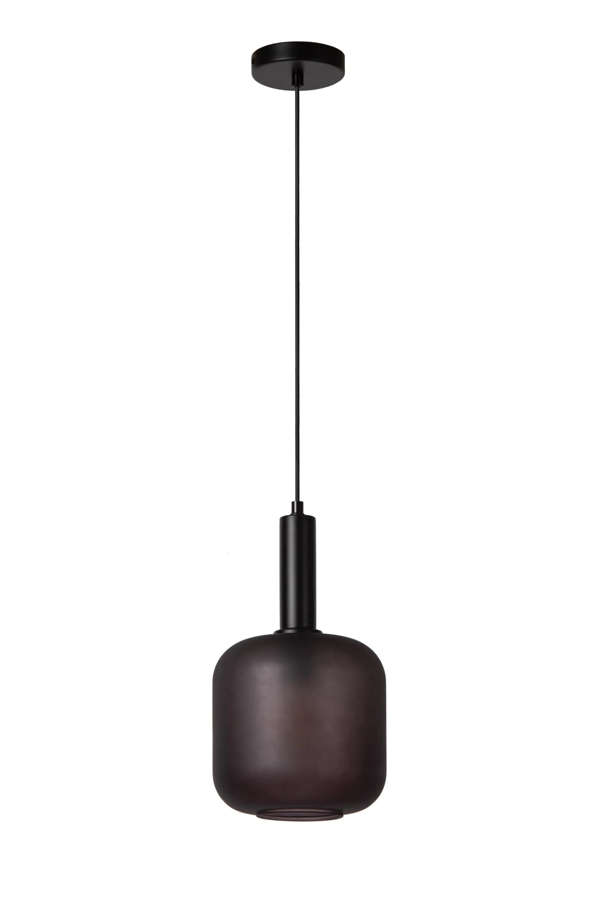 Pendelleuchte Eloise Rauchglas Metall 21 cm