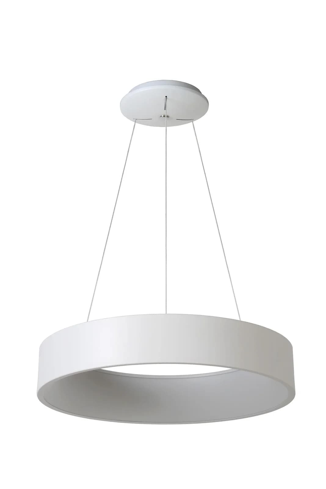 LED-Hängeleuchte Talowe, weiß, dimmbar, Aluminium, 60 cm