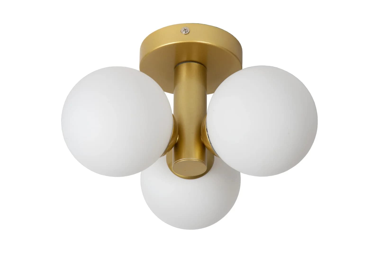 LUCiDE Deckenleuchte TRUDY Glas Metall Gold IP44