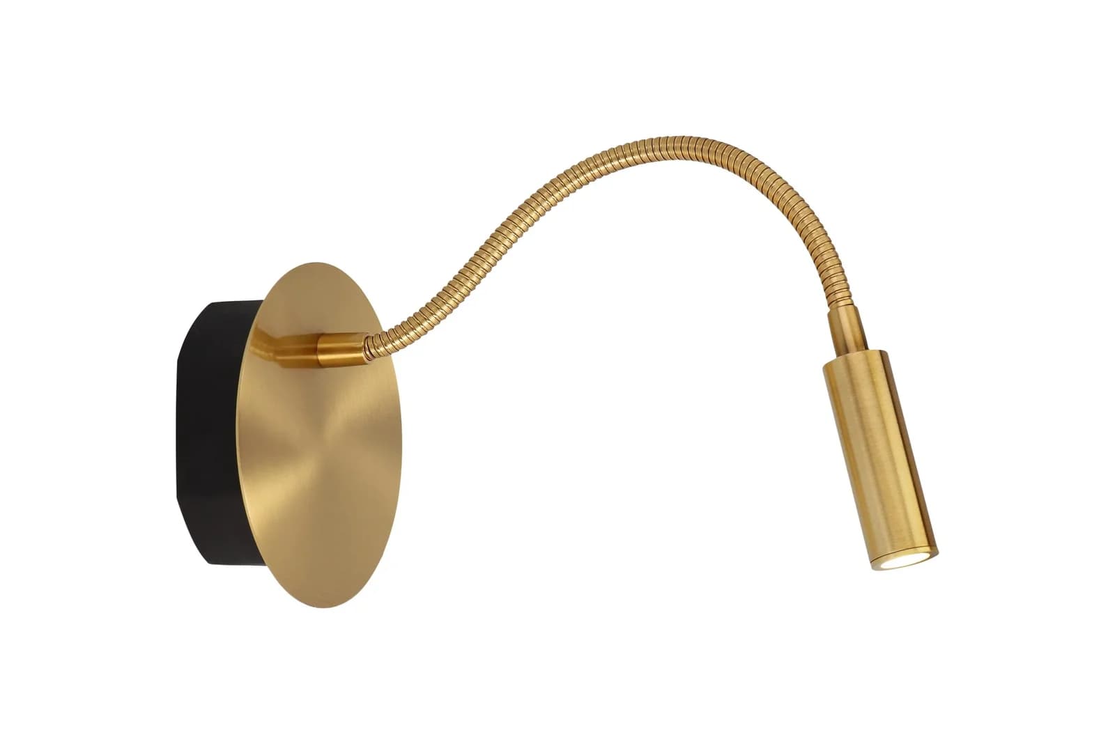 Lucide LED Wandleuchte JOLIJN Messing Warmweiß mit Akku und Magnetmontage