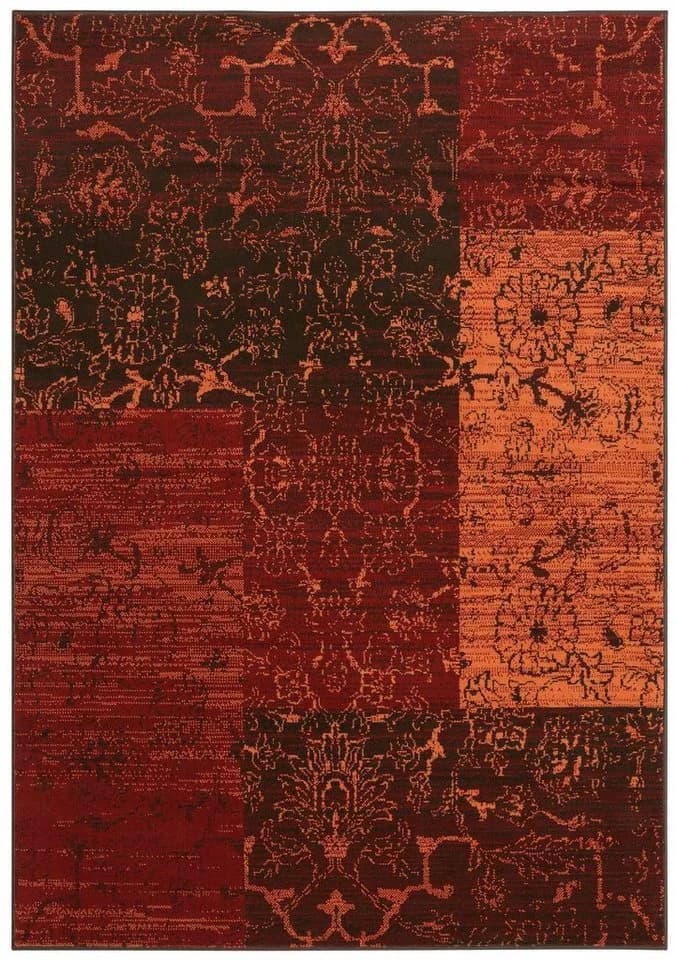 Teppich OTTO HOME Bennet Vintage Design Orange Terra Kurzflor