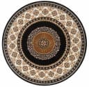 Teppich OTTO HOME Shari Schwarz Rund 140cm Orient-Design Kurzflor Bild 2