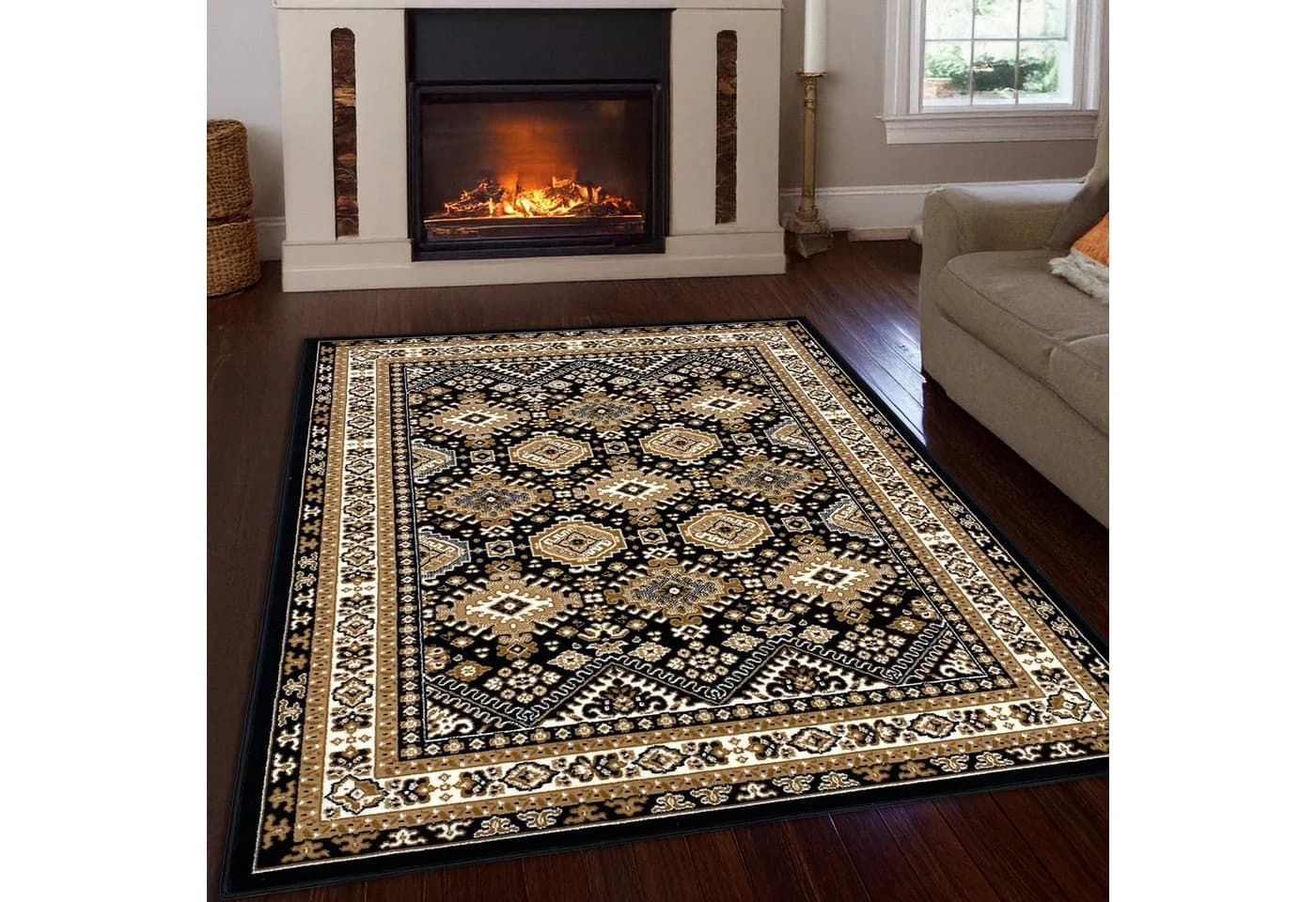 Teppich OTTO HOME Diantha Dunkelbraun Orientalisch Kurzflor - Bild 2