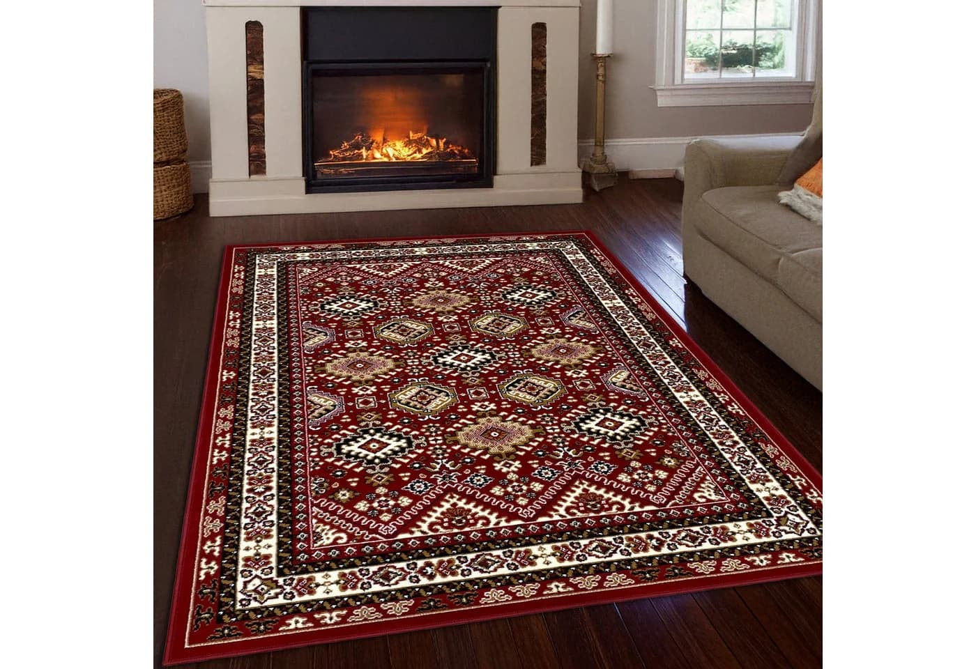 OTTO HOME Teppich Diantha Weinrot Orientalisch Kurzflor - Bild 2