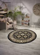 Teppich OTTO HOME Diantha Dunkelbraun Orientalisch Rund Bild 1