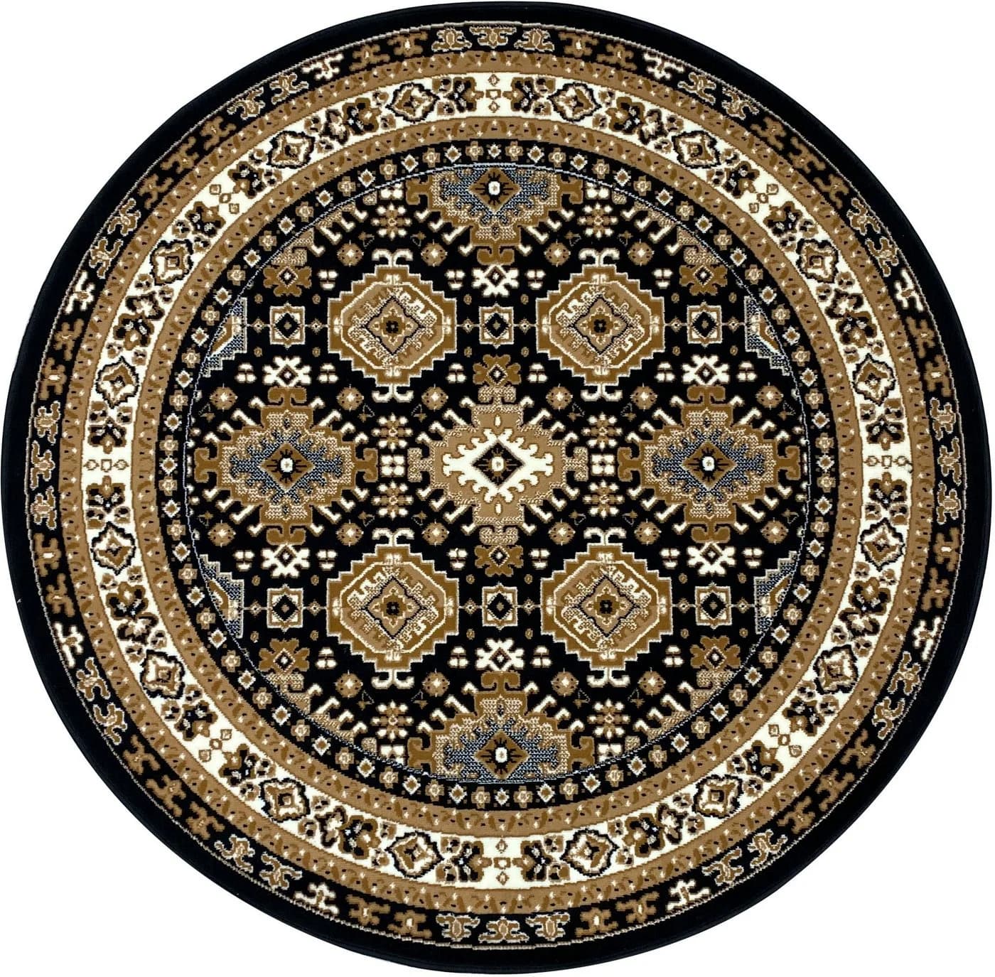 Teppich OTTO HOME Diantha Dunkelbraun Orientalisch Rund - Bild 2